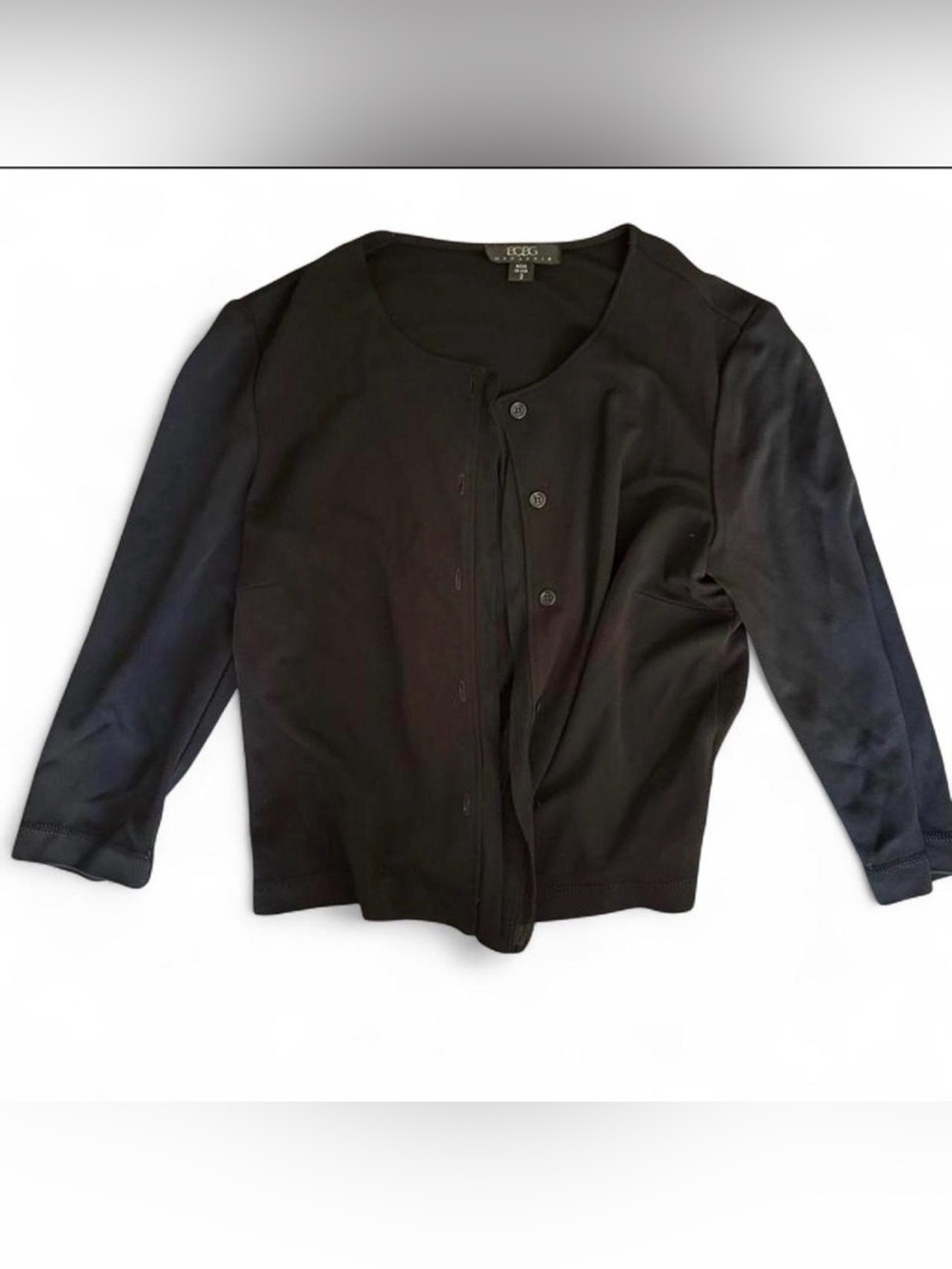 BCBG Max Azria Black Cropped Cardigan